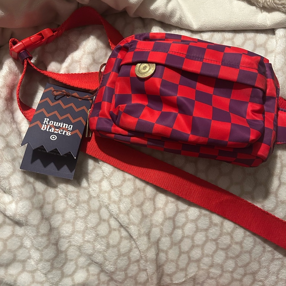 Nwt Rowing Blazers Red and Purple Checkered Bag